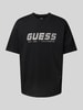 Guess Activewear T-Shirt mit Label-Print Modell 'SURON' BLACK