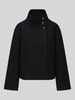 PIECES Regular Fit Blouson mit Stehkragen Modell 'GNES' Black