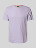 BOSS Orange T-shirt met labelprint, model 'Tegood' Lila
