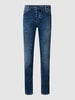 REVIEW Slim Fit Jeans mit Stretch-Anteil  Dunkelblau