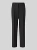 CAMBIO Regular Fit Schmale Hose mit Viskose-Baumwoll-Anteil Modell 'FARAH' Black
