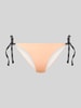 HUGO Bikini-Hose mit Schnürung und Label-Details Apricot