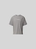 MAISON KITSUNÉ Oversized T-Shirt aus Baumwolle Hellgrau