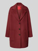 MAX&Co. Relaxed fit lange wollen jas met reverskraag, model 'TAROCCO' Bordeaux