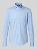 BOSS Slim Fit Businesshemd mit Haifischkragen Modell 'HANK' Bleu