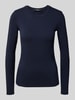 Weekend Max Mara Regular Fit Langarmshirt aus Viskose-Mix Modell 'MULTI' Marine