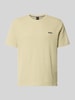 BOSS regular fit T-shirt van katoenmix Rietgroen