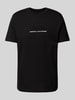 ARMANI EXCHANGE T-shirt z nadrukiem z logo Czarny