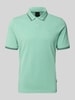 bugatti Slim Fit Poloshirt mit Label-Stitching Mint