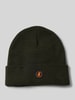 SAVE THE DUCK Beanie met labelpatch, model 'LOU' Groen