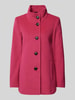 Fuchs Schmitt Wolljacke mit Stehkragen und Knopfverschluss Pink