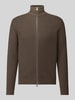 Selected Regular Fit Strickjacke aus reiner Baumwolle Modell 'DANE' Taupe