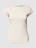 Sloggi T-shirt z prążkowaniem model ‘Go Ribbed’ Jasnoszary melanż