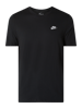 Nike T-shirt in gemêleerde look, model 'CLUB' Zwart