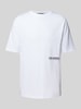 Karl Lagerfeld T-Shirt mit Label-Print Weiss