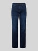 Christian Berg Men Regular fit jeans in used-look Marineblauw