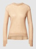 MaxMara Leisure Gebreide pullover met structuurmotief, model 'FATA' Goud