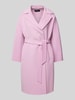 Weekend Max Mara Lange wollen jas met tailleriem, model 'CIVADA' Roze