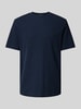 Tom Tailor Regular fit T-shirt met logo-applicatie Marineblauw