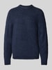 MCNEAL Regular Fit Strickpullover mit Rundhalsausschnitt Dunkelblau Melange