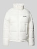 Review Gewatteerd jack met labelstitching Offwhite