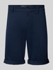 Tom Tailor Denim Regular fit bermuda's van katoenmix Donkerblauw