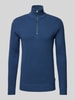 Jack & Jones Premium Gebreide pullover met opstaande kraag, model 'BLUCHRISTER' Oceaanblauw