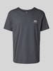 Alpha Industries T-Shirt mit Label-Print und Rundhalsausschnitt Dunkelgrau