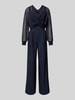 Vera Mont Jumpsuit in wikkellook Donkerblauw