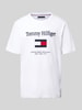 Tommy Hilfiger Regular fit T-shirt van puur katoen Wit