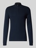 ROY ROBSON Slim Fit Strickpullover aus Baumwoll-Mix mit Viskose-Anteil Marine