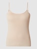 Hanro Onderhemd van gemerceriseerd katoen, model 'Cotton Seamless' Beige