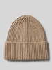 Someday Strickmütze mit breitem Umschlag Modell 'Beky soft' Beige Melange