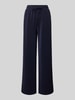 s.Oliver RED LABEL Regular Fit Trackpants aus Scuba mit Label-Tape Marine