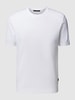 Windsor T-Shirt im unifarbenen Design Modell 'Floro' Weiss
