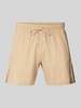 BOSS Badehose mit elastischem Bund Modell 'Iconic' Camel