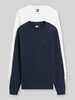 Tommy Jeans regular fit shirts met lange mouwen van puur katoen in set van 2 Marineblauw