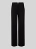Christian Berg Woman Wide Leg Stoffhose mit Paspeltaschen am Gesäß Black