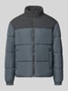 JACK & JONES Gewatteerd jack met opstaande kraag model 'RAZE' Steengrijs