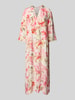 ZABAIONE Midikleid aus Viskose im Stufen-Look Rosa