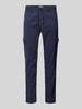 Pepe Jeans Slim fit cargobroek met tunnelkoord, model 'Gymdigo' Blauw