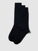 HUGO CLASSIFICATION Socken mit Label-Detail im 3er-Pack Modell 'UNI COLORS' Dunkelblau