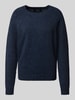Vero Moda Regular Fit Pullover mit Rippbündchen Modell 'DOFFY' Marine Melange