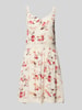 Only Sukienka mini z kwiatowym wzorem model ‘KARMEN ANNE’ Écru