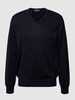 MAERZ Muenchen Pullover van scheerwol  Marineblauw