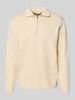 SELECTED HOMME Sweatshirt aus Baumwoll-Mix Modell 'KEV' Ecru