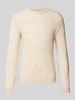 SELECTED HOMME Wollpullover mit Strukturmuster Modell 'TRAY' Sand