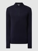 SELECTED HOMME Gebreide pullover met opstaande kraag Marineblauw