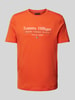 Tommy Hilfiger T-Shirt mit Label-Print Orange