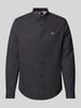 Tommy Jeans Regular Fit Flanellhemd mit Button-Down-Kragen Black